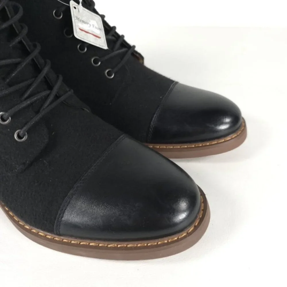 LA MILANO Men's STANCE‎ II GENUINE LEATHER UPPER B51712-1 Oxford Boots Size 7